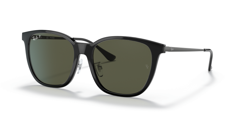 แว่นกันแดด Rayban RB4333D-601/9A Black Green Rayban RB4333D 601/9A แว่นกันแดดเลนส์โพลาไรซ์ G-15 สีเขียว กรอบดำ ทั้งสองเพศ