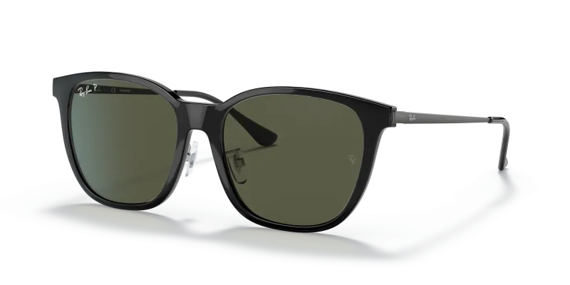 แว่นกันแดด Rayban RB4333D-601/9A Black Green Rayban RB4333D 601/9A แว่นกันแดดเลนส์โพลาไรซ์ G-15 สีเขียว กรอบดำ ทั้งสองเพศ