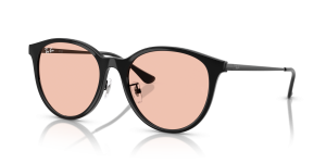 Rayban RB4334D 601/5 แว่นกันแดดทรงสี่เหลี่ยมจัตุรัสสีดำเลนส์ชมพูอ่อน ทั้งชายและหญิง