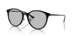 Rayban RB4334D 601/87 แว่นกันแดดทรงสี่เหลี่ยมจัตุรัสสีดำเลนส์เทาอ่อน ทั้งชายและหญิง