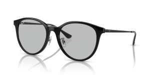Rayban RB4334D 601/87 แว่นกันแดดทรงสี่เหลี่ยมจัตุรัสสีดำเลนส์เทาอ่อน ทั้งชายและหญิง