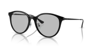 Rayban RB4334D 601/87 แว่นกันแดดทรงสี่เหลี่ยมจัตุรัสสีดำเลนส์เทาอ่อน ทั้งชายและหญิง