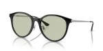 Rayban RB4334D 6292/2 แว่นกันแดดทรงสี่เหลี่ยมจัตุรัสสีดำเลนส์เขียว ทั้งชายและหญิง