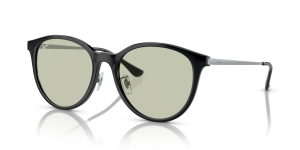 Rayban RB4334D 6292/2 แว่นกันแดดทรงสี่เหลี่ยมจัตุรัสสีดำเลนส์เขียว ทั้งชายและหญิง