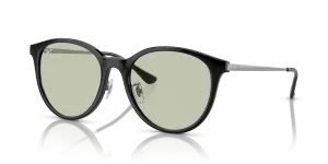 Rayban RB4334D 6292/2 แว่นกันแดดทรงสี่เหลี่ยมจัตุรัสสีดำเลนส์เขียว ทั้งชายและหญิง