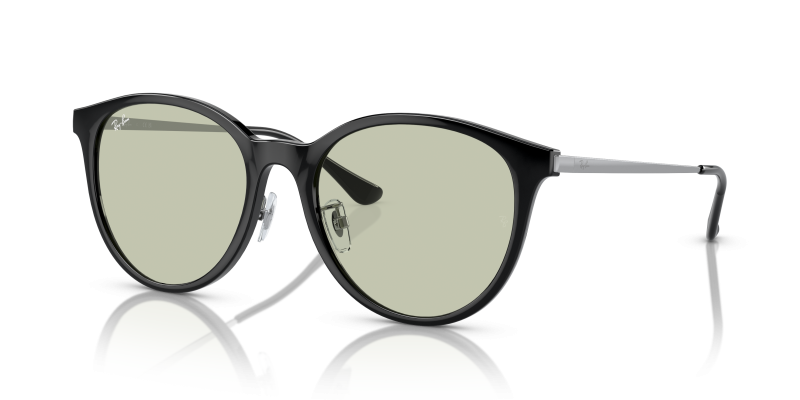 แว่นกันแดด Rayban RB4334D-6292/2 Black Green Rayban RB4334D 6292/2 แว่นกันแดดทรงสี่เหลี่ยมจัตุรัสสีดำเลนส์เขียว ทั้งชายและหญิง