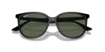 แว่นกันแดด Rayban RB4378F-601/71 Black Dark Green Rayban RB4378F 601/71 close-up ด้านหน้า