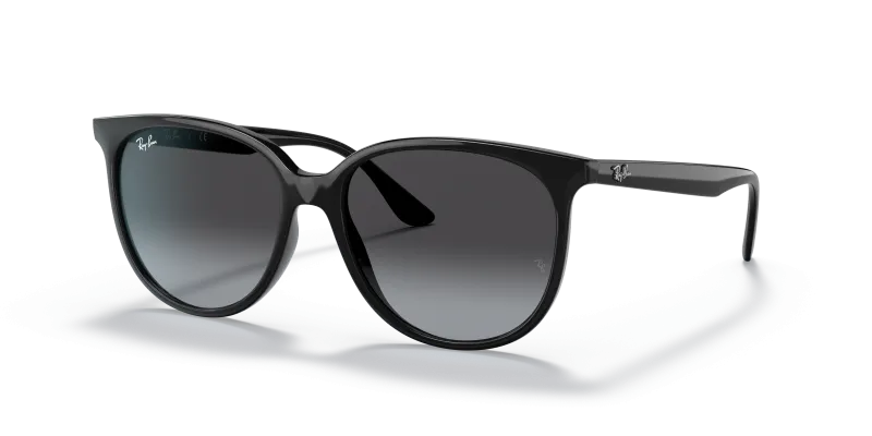 แว่นกันแดด Rayban RB4378F-601/8G Black Grey Gradient Rayban RB4378F 601/8G แว่นกันแดดเลนส์เทาไล่ระดับ สำหรับผู้หญิง
