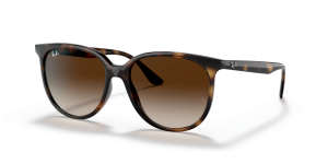 Rayban RB4378F 710/13 แว่นกันแดดฮาวานาลายเต่าเลนส์น้ำตาลไล่ระดับ สำหรับผู้หญิง