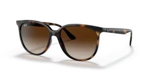 Rayban RB4378F 710/13 แว่นกันแดดฮาวานาลายเต่าเลนส์น้ำตาลไล่ระดับ สำหรับผู้หญิง