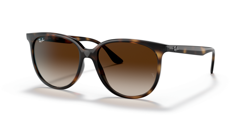 Rayban RB4378F 710/13 แว่นกันแดดฮาวานาลายเต่าเลนส์น้ำตาลไล่ระดับ สำหรับผู้หญิง