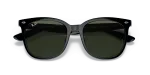แว่นกันแดด Rayban RB4379D-601/71 Black Dark Green Rayban RB4379D-601/71 601/71 close-up ด้านหน้า