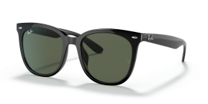 Rayban RB4379D-601/71 601/71 แว่นกันแดดทรงสี่เหลี่ยม L สีดำเลนส์เขียวเข้ม ยูนิเซ็กซ์