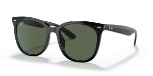 Rayban RB4379D-601/71 601/71 แว่นกันแดดทรงสี่เหลี่ยม L สีดำเลนส์เขียวเข้ม ยูนิเซ็กซ์
