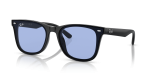 Rayban RB4391D 601/80 แว่นกันแดดสีดำเลนส์น้ำเงิน ยูนิเซ็กซ์
