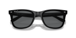 แว่นกันแดด Rayban RB4391D-601/81 Black Dark Grey Polarized Rayban RB4391D-601/81 601/81 close-up ด้านหน้า