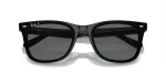 แว่นกันแดด Rayban RB4391D-601/81 Black Dark Grey Polarized Rayban RB4391D-601/81 601/81 close-up ด้านหน้า
