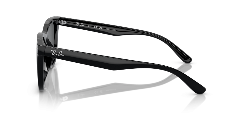 แว่นกันแดด Rayban RB4391D-601/81 601/81 มุมข้าง ทรงสี่เหลี่ยม XL เลนส์โพลาไรซ์เทาเข้ม