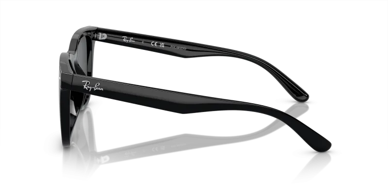 แว่นกันแดด Rayban RB4391D-601/81 601/81 มุมข้าง ทรงสี่เหลี่ยม XL เลนส์โพลาไรซ์เทาเข้ม