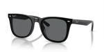 แว่นกันแดด Rayban RB4391D-601/81 Black Dark Grey Polarized Rayban RB4391D-601/81 601/81 แว่นกันแดดทรงสี่เหลี่ยม XL เลนส์โพลาไรซ์เทาเข้ม ยูนิเซ็กซ์