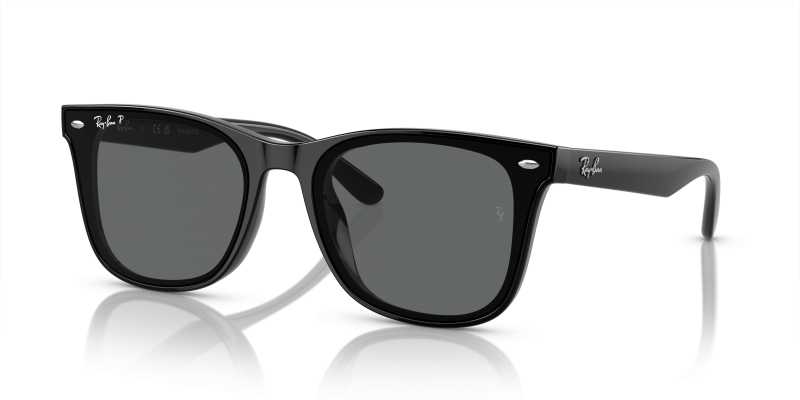 แว่นกันแดด Rayban RB4391D-601/81 Black Dark Grey Polarized Rayban RB4391D-601/81 601/81 แว่นกันแดดทรงสี่เหลี่ยม XL เลนส์โพลาไรซ์เทาเข้ม ยูนิเซ็กซ์