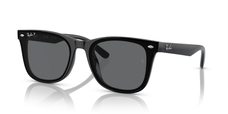แว่นกันแดด Rayban RB4391D-601/81 Black Dark Grey Polarized Rayban RB4391D-601/81 601/81 แว่นกันแดดทรงสี่เหลี่ยม XL เลนส์โพลาไรซ์เทาเข้ม ยูนิเซ็กซ์