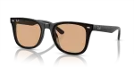 แว่นกันแดด Rayban RB4391D-601/93 Black Brown Rayban RB4391D-601/93 601/93 แว่นกันแดดทรงสี่เหลี่ยม XL เลนส์สีน้ำตาลอ่อน ยูนิเซ็กซ์