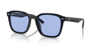 Rayban RB4392D 601/80 แว่นกันแดดสีดำเลนส์น้ำเงิน ทรงสี่เหลี่ยม XXL