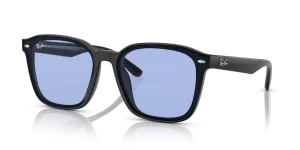 Rayban RB4392D 601/80 แว่นกันแดดสีดำเลนส์น้ำเงิน ทรงสี่เหลี่ยม XXL