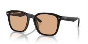 Rayban RB4392D 601/93 แว่นกันแดดสีดำเลนส์น้ำตาล ทรงสี่เหลี่ยม XXL
