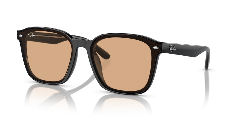 Rayban RB4392D 601/93 แว่นกันแดดสีดำเลนส์น้ำตาล ทรงสี่เหลี่ยม XXL