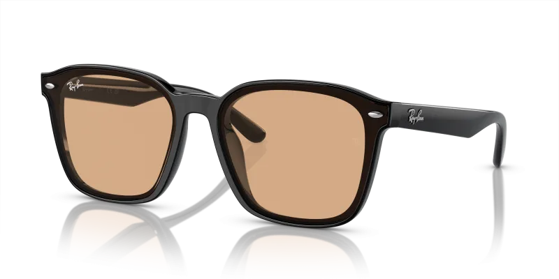 Rayban RB4392D 601/93 แว่นกันแดดสีดำเลนส์น้ำตาล ทรงสี่เหลี่ยม XXL