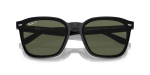 แว่นกันแดด Rayban RB4392D-601/9A Black Dark Green Polarized Rayban RB4392D 601/9A close-up ด้านหน้า