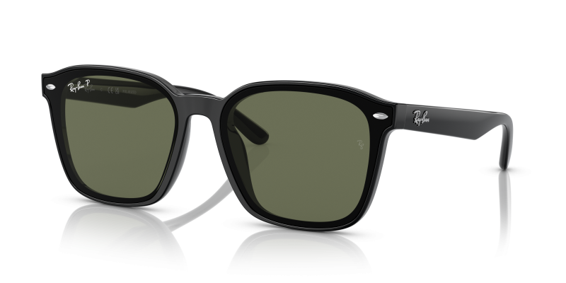 แว่นกันแดด Rayban RB4392D-601/9A Black Dark Green Polarized Rayban RB4392D 601/9A แว่นกันแดดโพลาไรซ์สีดำเลนส์เขียวเข้ม ทรงสี่เหลี่ยม XXL