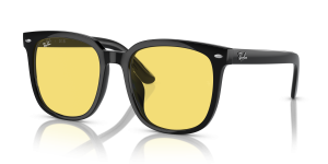 Rayban RB4401D 601/85 แว่นกันแดดสีดำเลนส์เหลือง ทรงสี่เหลี่ยม XXL