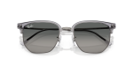 แว่นกันแดด Rayban New Clubmaster RB4416-679271 Transparent Grey On Gunmetal Dark To Light Grey Gradient แว่นกันแดด Rayban RB4416-679271 close-up ด้านหน้า