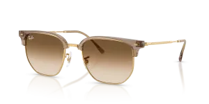 แว่นกันแดด Rayban RB4416-691851 มุมเฉียง สีน้ำตาลโปร่งใสบนสีอะริสต้า สำหรับทุกเพศ