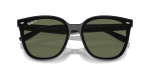 แว่นกันแดด Rayban RB4423D-601/9A Black Dark Green Polarized Rayban RB4423D 601/9A close-up ด้านหน้า