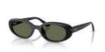 แว่นกันแดด Rayban RB4441D-66779A Black Polarized Dark Green แว่นกันแดด Rayban RB4441D-66779A มุมเฉียง สีดำ สำหรับทุกเพศ