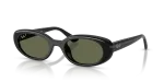 แว่นกันแดด Rayban RB4441D-66779A Black Polarized Dark Green แว่นกันแดด Rayban RB4441D-66779A มุมเฉียง สีดำ สำหรับทุกเพศ