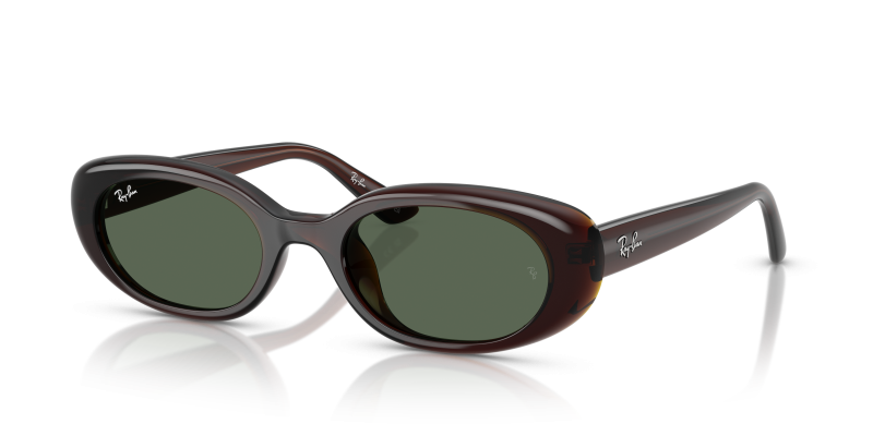 Rayban RB4441D 714/71 แว่นกันแดดสีน้ำตาลโปร่งใสเลนส์เขียวเข้ม ทั้งสองเพศ