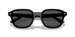 แว่นกันแดด Rayban RB4458D-601/87 Black Dark Grey Rayban RB4458D-601/87 601/87 close-up ด้านหน้า