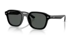แว่นกันแดด Rayban RB4458D-601/87 Black Dark Grey Rayban RB4458D-601/87 601/87 แว่นกันแดดทรงสี่เหลี่ยม XL สีดำเลนส์เทาเข้ม ยูนิเซ็กซ์