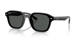 Rayban RB4458D-601/87 601/87 แว่นกันแดดทรงสี่เหลี่ยม XL สีดำเลนส์เทาเข้ม ยูนิเซ็กซ์