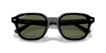 แว่นกันแดด Rayban RB4458D-601/9A Black Dark Green Polarized Rayban RB4458D-601/9A 601/9A close-up ด้านหน้า