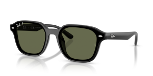 Rayban RB4458D-601/9A 601/9A แว่นกันแดดทรงสี่เหลี่ยม XL เลนส์โพลาไรซ์เขียวเข้ม ยูนิเซ็กซ์