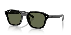 Rayban RB4458D-601/9A 601/9A แว่นกันแดดทรงสี่เหลี่ยม XL เลนส์โพลาไรซ์เขียวเข้ม ยูนิเซ็กซ์