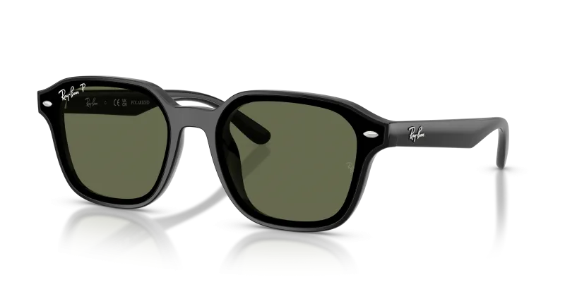 แว่นกันแดด Rayban RB4458D-601/9A Black Dark Green Polarized Rayban RB4458D-601/9A 601/9A แว่นกันแดดทรงสี่เหลี่ยม XL เลนส์โพลาไรซ์เขียวเข้ม ยูนิเซ็กซ์