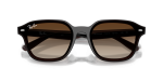 แว่นกันแดด Rayban RB4458D-714/13 Transparent Dark Brown Gradient Rayban RB4458D-714/13 714/13 close-up ด้านหน้า