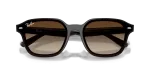 แว่นกันแดด Rayban RB4458D-714/13 Transparent Dark Brown Gradient Rayban RB4458D-714/13 714/13 close-up ด้านหน้า